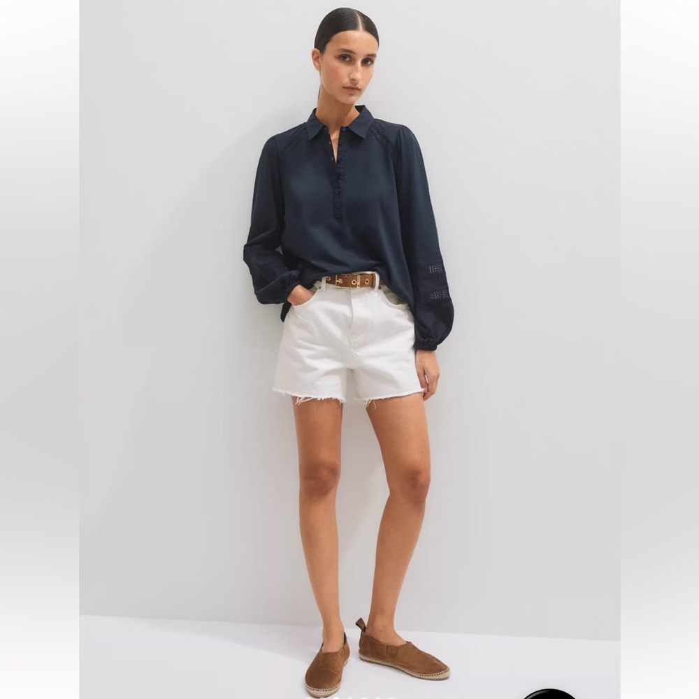 ME+EM Lace Trim Swing Top